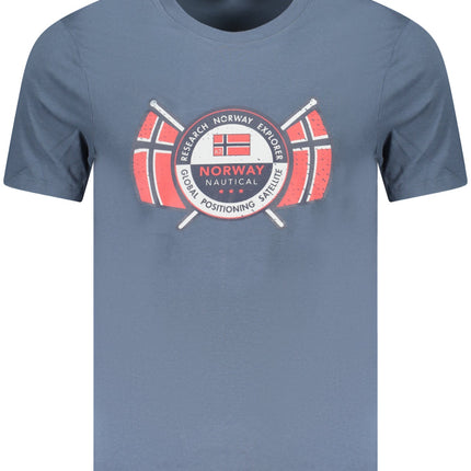 NORWEGEN 1963 HERREN KURZARM T-SHIRT BLAU