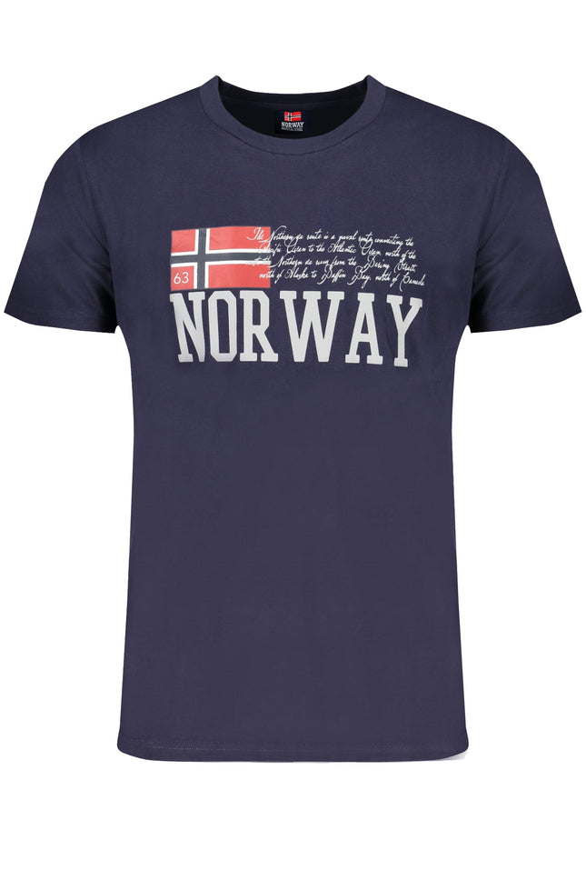 NORWEGEN 1963 HERREN-KURZARM-T-SHIRT BLAU