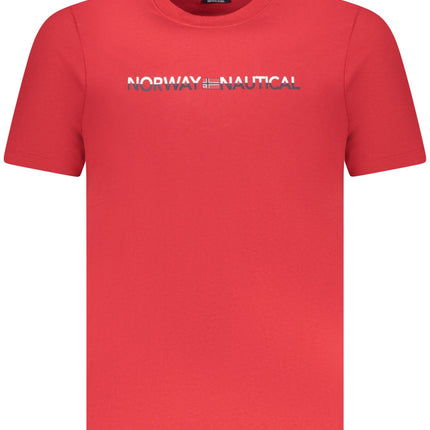 NORWEGEN 1963 HERREN KURZARM T-SHIRT ROT