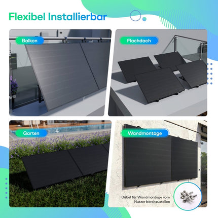 SEO. Novgen Solarmodul Set 420W N - Type TOPCon Full Black Perfekt für Balkonkraftwerk - Linkreich