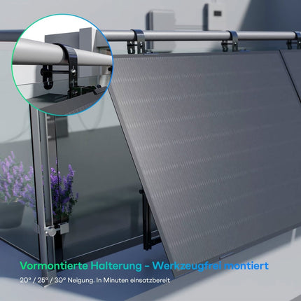SEO. Novgen Solarmodul Set 420W N - Type TOPCon Full Black Perfekt für Balkonkraftwerk - Linkreich