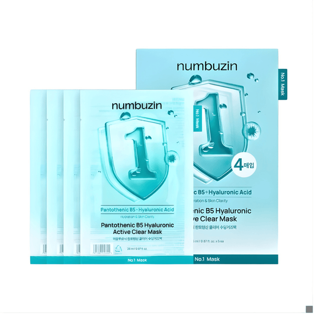 SEO. Numbuzin No.1 Pantothenic B5 Hyaluronic Active Clear Mask 26ml - Linkreich