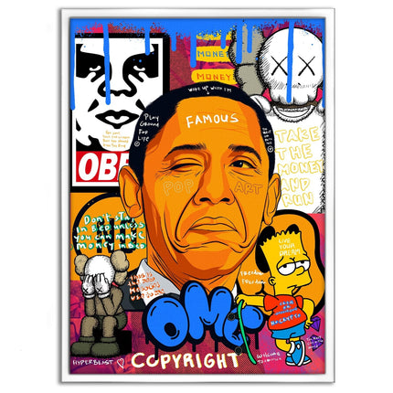 Obama - Leinwandbild Pop Art (Canvas) kaufen bei Linkreich – Jetzt entdecken!