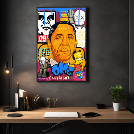 Obama - Leinwandbild Pop Art (Canvas) kaufen bei Linkreich – Jetzt entdecken!