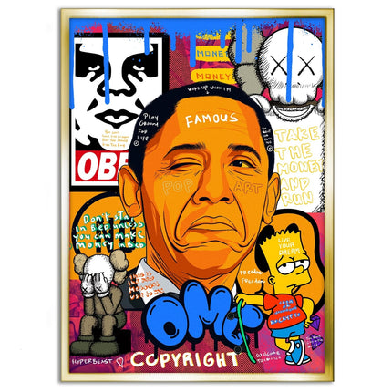 Obama - Leinwandbild Pop Art (Canvas) kaufen bei Linkreich – Jetzt entdecken!
