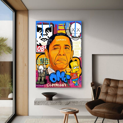 Obama - Leinwandbild Pop Art (Canvas) kaufen bei Linkreich – Jetzt entdecken!