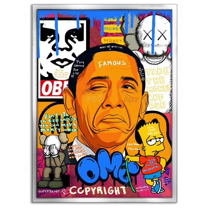 Obama - Leinwandbild Pop Art (Canvas) kaufen bei Linkreich – Jetzt entdecken!