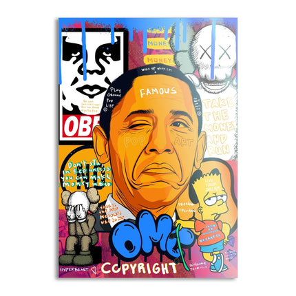 Obama - Leinwandbild Pop Art (Canvas) kaufen bei Linkreich – Jetzt entdecken!