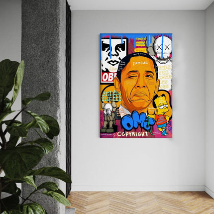 Obama - Leinwandbild Pop Art (Canvas) kaufen bei Linkreich – Jetzt entdecken!