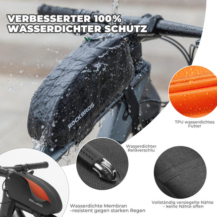 Oberrohrtasche 100% Wasserdicht für Rennrad MTB (Fahrradtaschen) kaufen bei Linkreich – Jetzt entdecken!