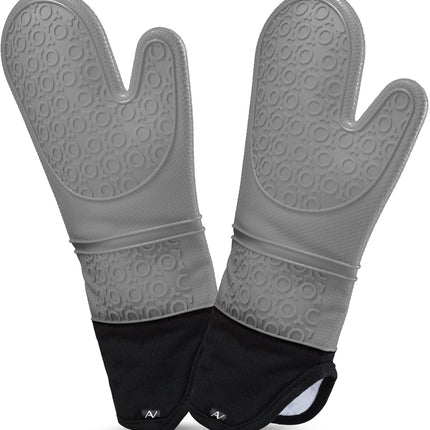 Ofenhandschuhe aus Silikon Fäustlinge - Grau (Ofenhandschuhe) kaufen bei Linkreich – Jetzt entdecken!