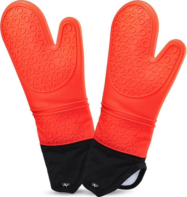 Ofenhandschuhe aus Silikon Fäustlinge - Rot (Ofenhandschuhe) kaufen bei Linkreich – Jetzt entdecken!