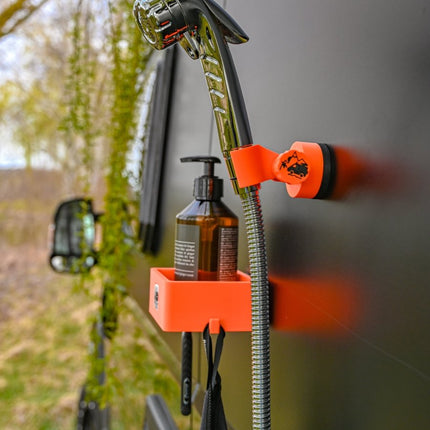 SEO. Offrotie 3D Printed Magnetic Shower Holder and Basket Kit – Portable for Vanlife - Neon Orange - Limited Linkreich