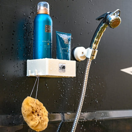 SEO. Offrotie 3D Printed Magnetic Shower Holder and Basket Kit – Portable for Vanlife - Ivory White - Black Magnet Linkreich