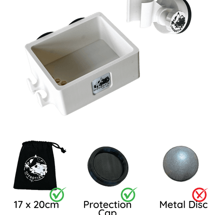 SEO. Offrotie 3D Printed Magnetic Shower Holder and Basket Kit – Portable for Vanlife - Ivory White - Black Magnet Linkreich