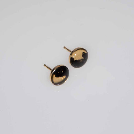 SEO. Ohrstecker Kohle mit Feingold Mini - Linkreich