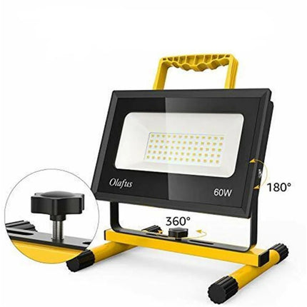 Olafus LED Flutlicht 60W | IP66 Wasserdicht | 6000K Kaltweiß | Außenstrahler für Garten, Einfahrt, Baustelle (LED - Flutlichtstrahler) kaufen bei Linkreich – Jetzt entdecken!