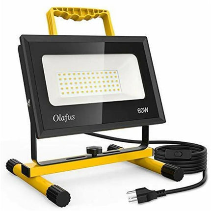 Olafus LED Flutlicht 60W | IP66 Wasserdicht | 6000K Kaltweiß | Außenstrahler für Garten, Einfahrt, Baustelle (LED - Flutlichtstrahler) kaufen bei Linkreich – Jetzt entdecken!