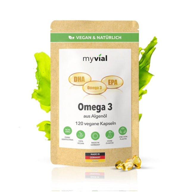 SEO. Omega 3 Kapseln aus Algenöl - Vegan - Einzeln Linkreich