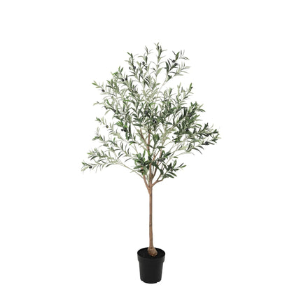 Kunstpflanze Olivenbaum 170cm – künstlicher Olive Tree – extra großer Deko – Baum mit realistischer Blatt – & Olivenoptik – pflegeleichte Grün