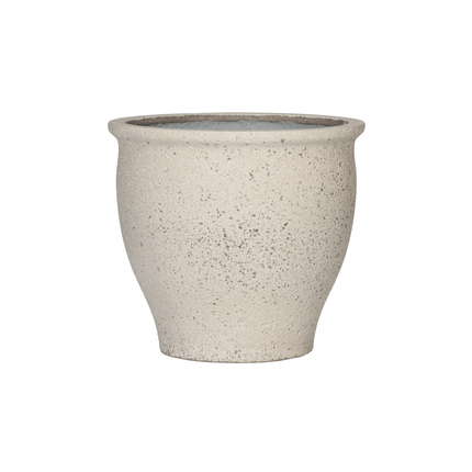 Pflanztopf Poseidon Chalk White – D52xH47cm – Großer Blumentopf in edler Weiß – Optik – Wetterfester Pflanzkübel aus hochwertigem Kunststoff