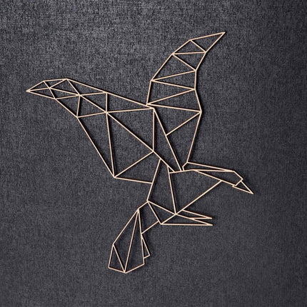 SEO. Origami Adler aus Holz - Kupfer Linkreich