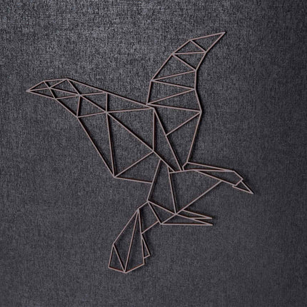 SEO. Origami Adler aus Holz - Kupfer Linkreich