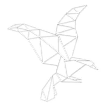 SEO. Origami Adler aus Holz - Weiß Linkreich