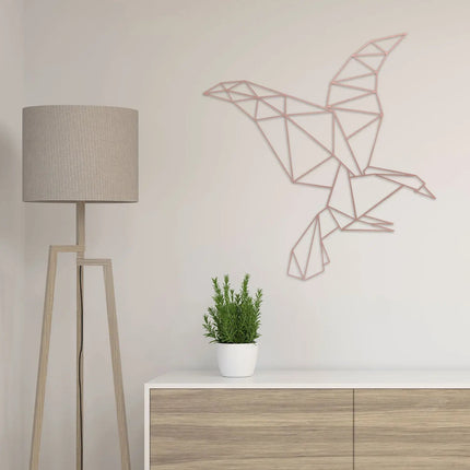 SEO. Origami Adler aus Holz - Kupfer Linkreich