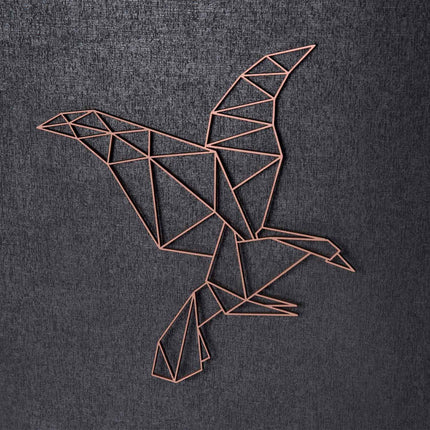 SEO. Origami Adler aus Holz - Kupfer Linkreich