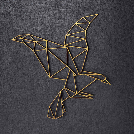 SEO. Origami Adler aus Holz - Kupfer Linkreich