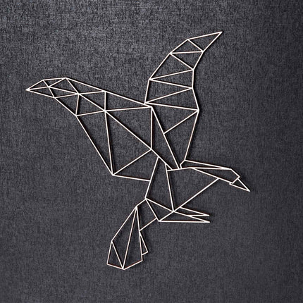 SEO. Origami Adler aus Holz - Kupfer Linkreich
