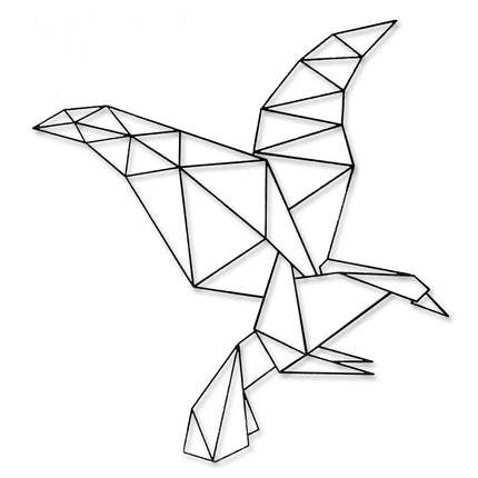 SEO. Origami Adler aus Holz - Schwarz Linkreich
