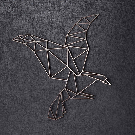 SEO. Origami Adler aus Holz - Kupfer Linkreich