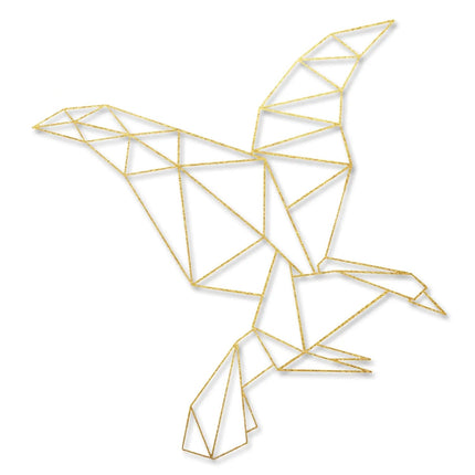 SEO. Origami Adler aus Holz - Gold Linkreich