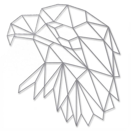 SEO. Origami Adlerkopf aus Holz - Grau Linkreich