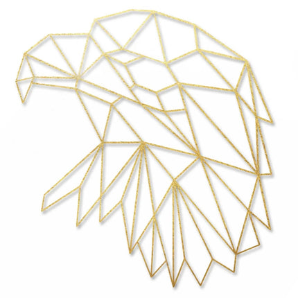 SEO. Origami Adlerkopf aus Holz - Gold Linkreich