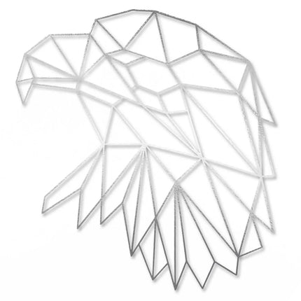 SEO. Origami Adlerkopf aus Holz - Silber Linkreich