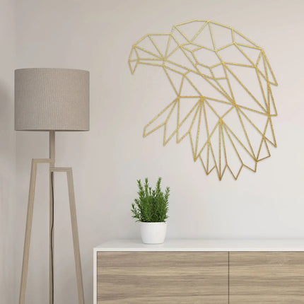 SEO. Origami Adlerkopf aus Holz - Kupfer Linkreich