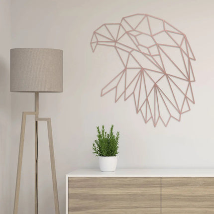 SEO. Origami Adlerkopf aus Holz - Kupfer Linkreich