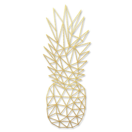 SEO. Origami Ananas aus Holz - Gold Linkreich