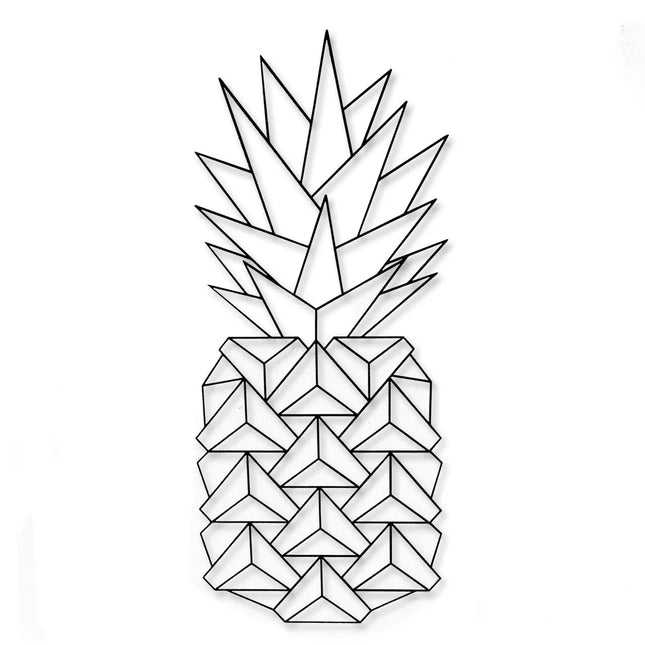 SEO. Origami Ananas V2 aus Holz - Schwarz Linkreich