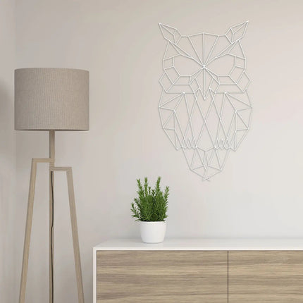SEO. Origami Eule aus Holz - Grau Linkreich