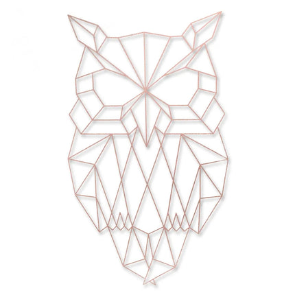 SEO. Origami Eule aus Holz - Grau Linkreich
