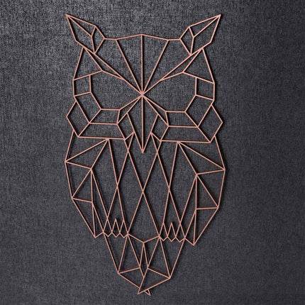 SEO. Origami Eule aus Holz - Kupfer Linkreich