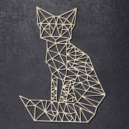 SEO. Origami Fuchs aus Holz - Schwarz Linkreich