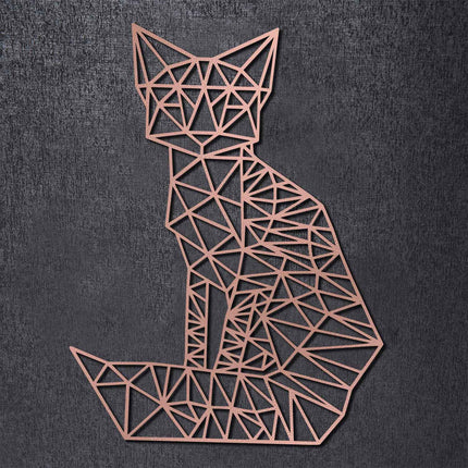 SEO. Origami Fuchs aus Holz - Schwarz Linkreich