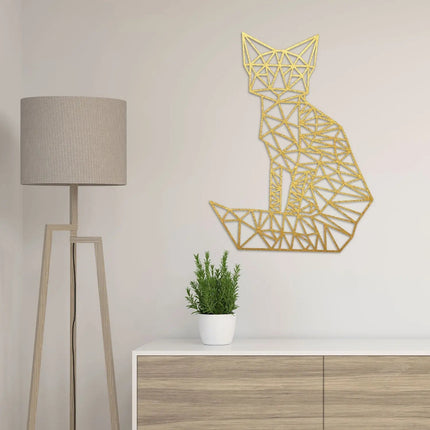 SEO. Origami Fuchs aus Holz - Schwarz Linkreich