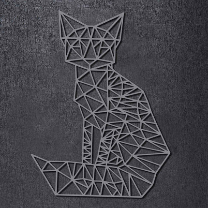 SEO. Origami Fuchs aus Holz - Schwarz Linkreich