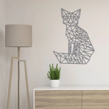 SEO. Origami Fuchs aus Holz - Schwarz Linkreich